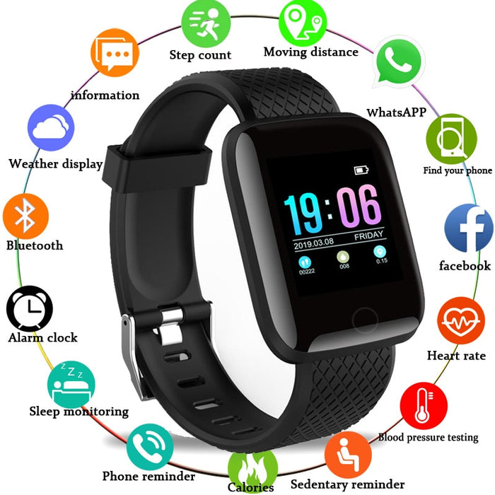 Smart Watch Men Blood Pressure Waterproof Smartwatch Women Heart Rate Monitor Fitness Tracker Watch GPS Sport for Android IOS