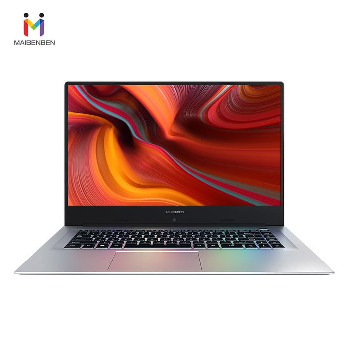 Ultra-slim office laptop MAIBENBEN  XIAOMAI 6A 15.6" N4100/8G/128G SSD+1TB HDD/NVIDIA MX150/DOS/Silver