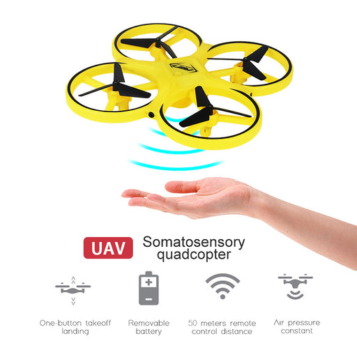 RC Toys Induction Mini Drone  Remote Sensing Gesture Quadcopter RC Aircraft UFO Somatosensory Noctilucent Interaction