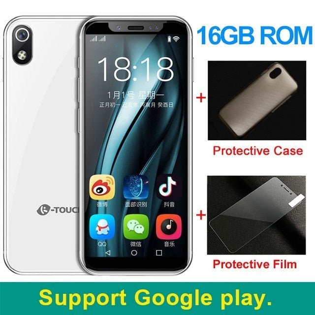 K-TOUCH mini smallest smartphone 3.5 inch android 8.1 Quad Core mobile phone Dual sim Unlocked small telephone touch cell phones