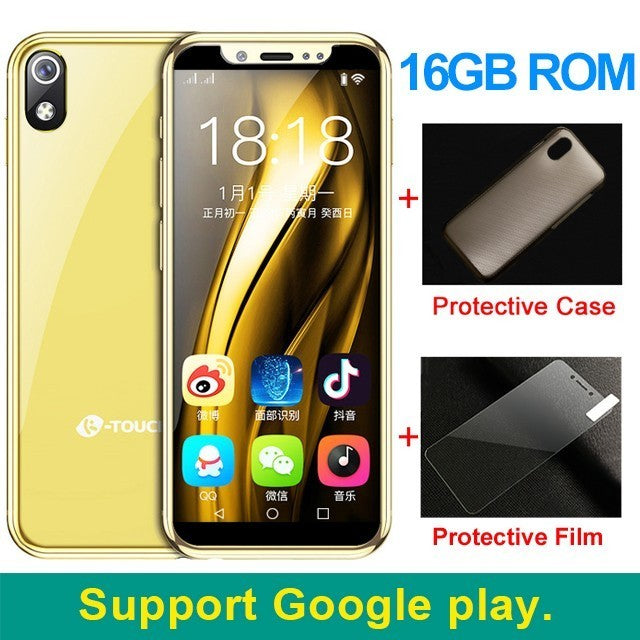 K-TOUCH mini smallest smartphone 3.5 inch android 8.1 Quad Core mobile phone Dual sim Unlocked small telephone touch cell phones