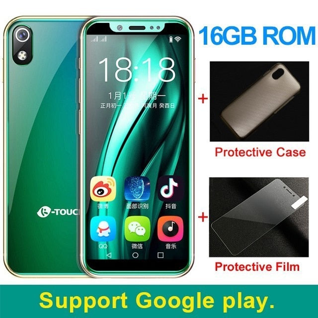 K-TOUCH mini smallest smartphone 3.5 inch android 8.1 Quad Core mobile phone Dual sim Unlocked small telephone touch cell phones