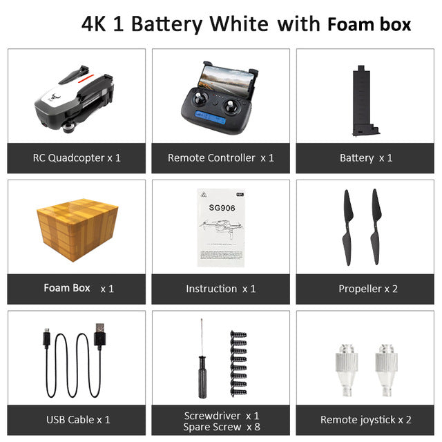 ZLRC Beast SG906 GPS 5G WIFI FPV With Selfie Foldable 4K 1080P Ultra HD Camera RC Drone Quadcopter RTF VS XS812 XS809HW SG106
