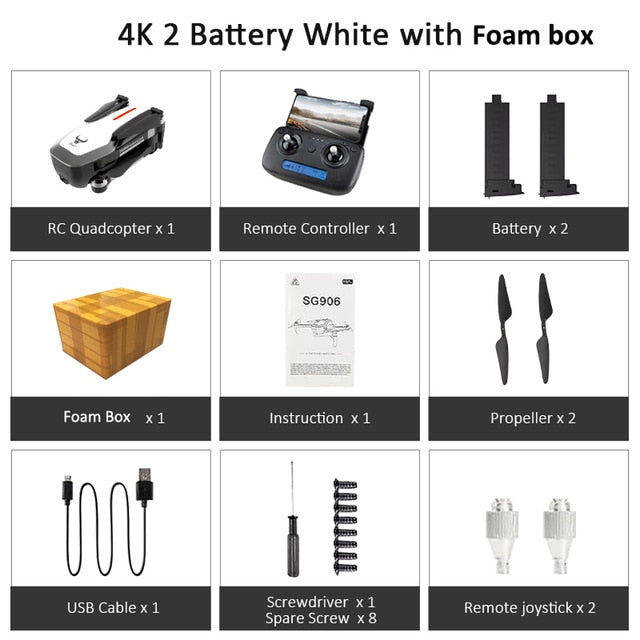ZLRC Beast SG906 GPS 5G WIFI FPV With Selfie Foldable 4K 1080P Ultra HD Camera RC Drone Quadcopter RTF VS XS812 XS809HW SG106