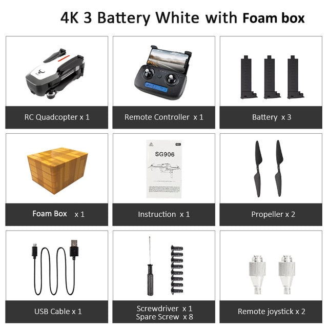 ZLRC Beast SG906 GPS 5G WIFI FPV With Selfie Foldable 4K 1080P Ultra HD Camera RC Drone Quadcopter RTF VS XS812 XS809HW SG106