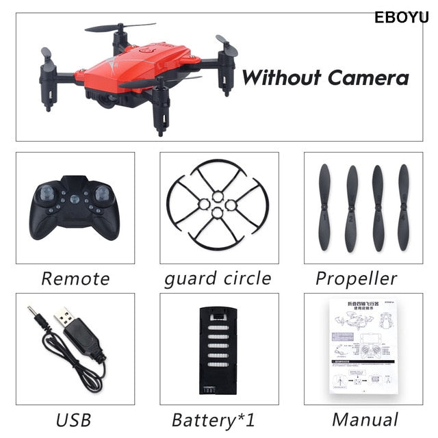 LF602 2.4G HZ Mini Fold RC Drone with 2.0MP / 0.3MP WiFi FPV camera Altitude Hold Headless Mode One Key Return RC Quadcopter