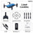 LF602 2.4G HZ Mini Fold RC Drone with 2.0MP / 0.3MP WiFi FPV camera Altitude Hold Headless Mode One Key Return RC Quadcopter