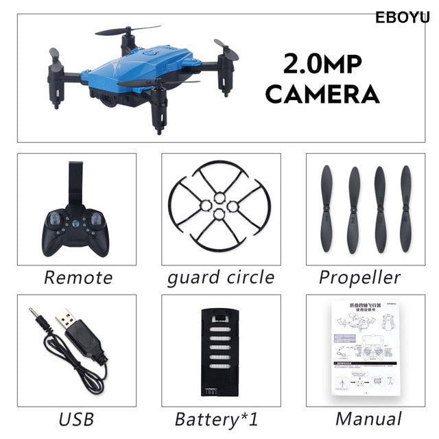 LF602 2.4G HZ Mini Fold RC Drone with 2.0MP / 0.3MP WiFi FPV camera Altitude Hold Headless Mode One Key Return RC Quadcopter
