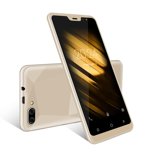 XGODY X27 Face ID Smartphone Android 9.0 1GB 16GB MTK6580 Quad Core 5 Inch 3G Dual Sim 5MP Camera GPS Mobile Phone 3D Back Cover