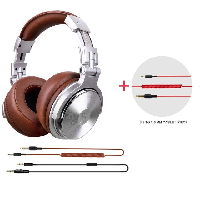 Oneodio Professional Studio Headphones DJ Stereo Headphones Studio Monitor Gaming Headset 3.5mm 6.3mm Cable For Xiaomi Phones PC