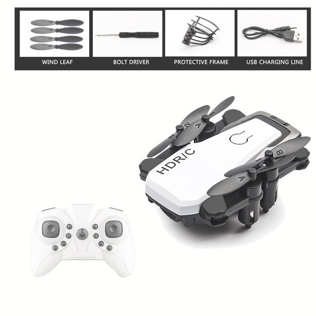 Upgraded D2 Foldable Mini Drone With RC Quadrocopter With Camera HD Quad-Counter With High Hold RC Helicopter With Headless Mode