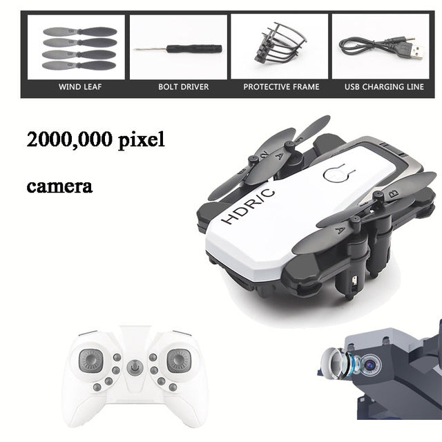 Upgraded D2 Foldable Mini Drone With RC Quadrocopter With Camera HD Quad-Counter With High Hold RC Helicopter With Headless Mode