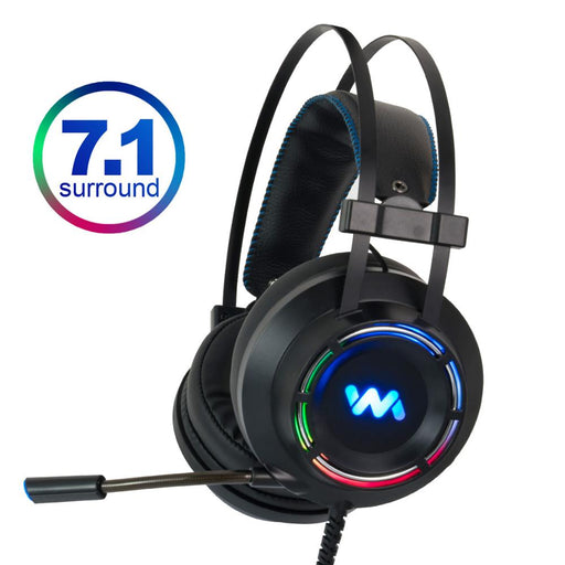 7.1 Gaming Headset Headphones with Microphone for PC Computer for Xbox One Professional Gamer Surround Sound RGB Light