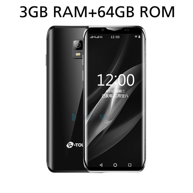 K-Touch I10 Super mini 4G Mobile Phone MTK6737 Quad Core 3.46Inch Curved Screen Smartphone 3GB 64GB Android 8.1 Cell Phone
