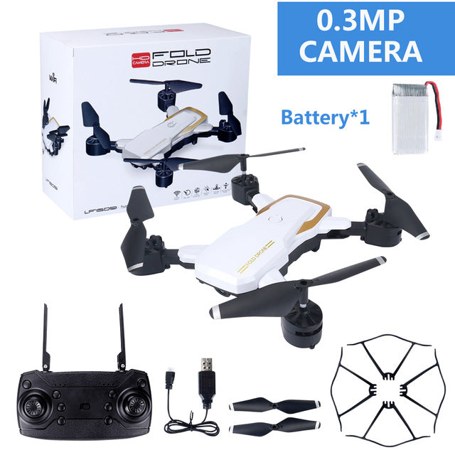 LF609 2.4G Wifi FPV RC Drone with HD camera 5MP  RC Quadcopter RTF mini Foldable long fly time 3D Flip altitude hold VS E58