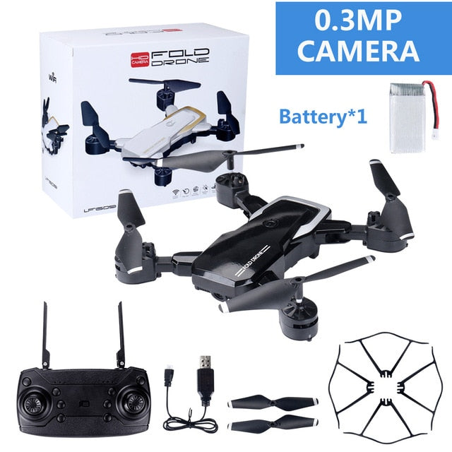 LF609 2.4G Wifi FPV RC Drone with HD camera 5MP  RC Quadcopter RTF mini Foldable long fly time 3D Flip altitude hold VS E58