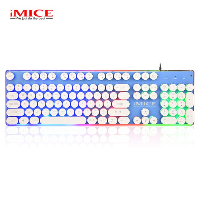 iMice Game Backlit Gaming Keyboard With Backlight RGB Gamer For Computer PC Laptop LED Keycaps Key Cap Board USB Keybord Player