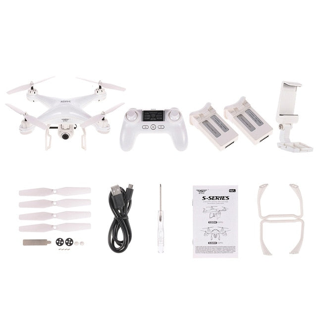 Quick Charging Long Distance Control SJ R/C S20W 1080P Camera GPS WiFi FPV RC Drone Quadcopter RTF with Two Batteries