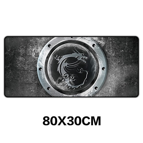 Sovawin 80*30cm Gaming Mouse Pad Large XL Dragon Logo Computer Mousepad XXL Rubber Desk Mat for Laptop for LOL Dota 2