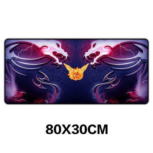 Sovawin 80*30cm Gaming Mouse Pad Large XL Dragon Logo Computer Mousepad XXL Rubber Desk Mat for Laptop for LOL Dota 2