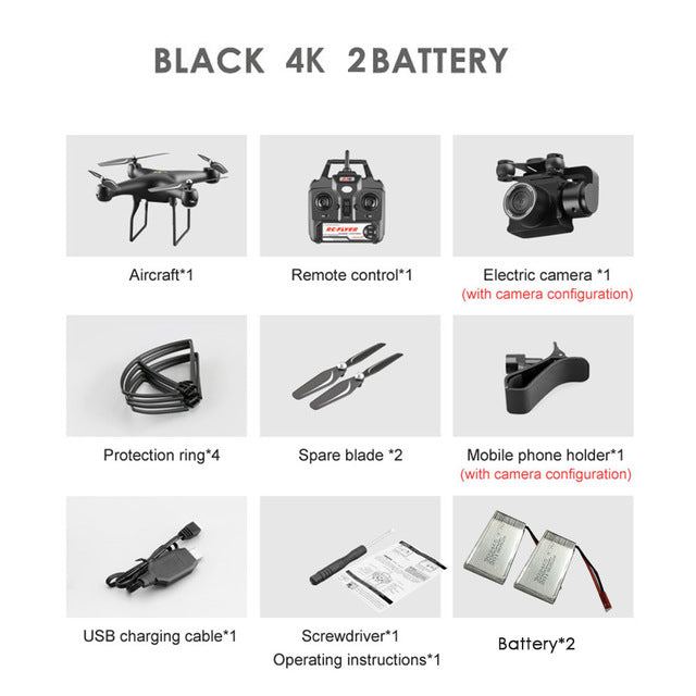 Upgraded S32T fpv Quadcopter With 4K Camera ESC HD 20mp adjustable Camera selfie Drone RC Helicopters 4-axis Aircraft flying toy