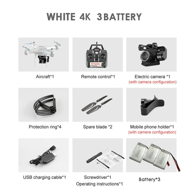 Upgraded S32T fpv Quadcopter With 4K Camera ESC HD 20mp adjustable Camera selfie Drone RC Helicopters 4-axis Aircraft flying toy
