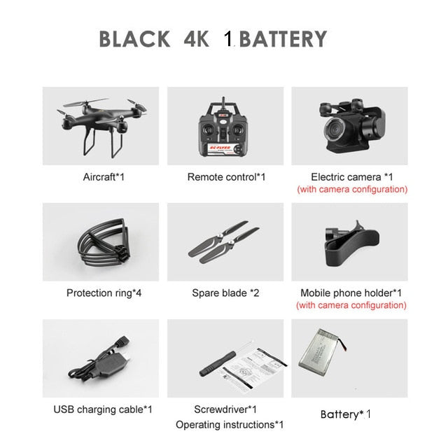 Upgraded S32T fpv Quadcopter With 4K Camera ESC HD 20mp adjustable Camera selfie Drone RC Helicopters 4-axis Aircraft flying toy