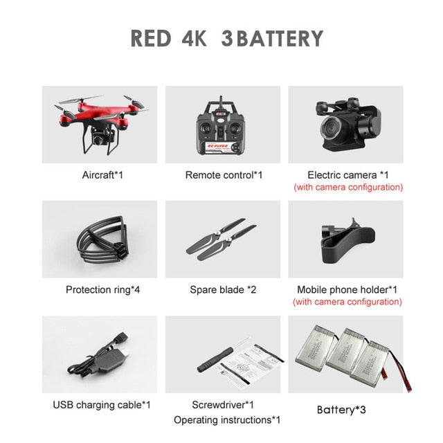 Upgraded S32T fpv Quadcopter With 4K Camera ESC HD 20mp adjustable Camera selfie Drone RC Helicopters 4-axis Aircraft flying toy