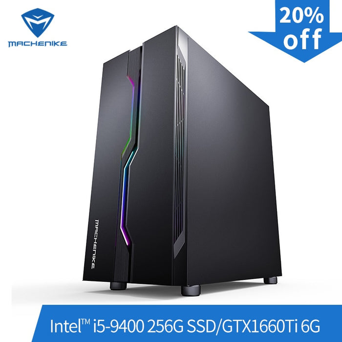 Machenike T90-T56 Intel Core i5-9400 GTX1660Ti 6G 8G RAM 256G SSD gaming computer desktop PC supported DOTA2,CSGO,GTA5, PUBG,LOL