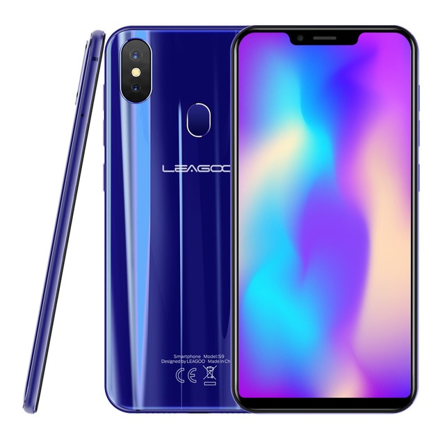 LEAGOO S9 5.85" HD+ IPS 19:9 Screen RAM 4GB ROM 32GB Android 8.1 MT6750 Octa Core 13MP Dual Rear Cams 3300mAh 4G Mobile Phone