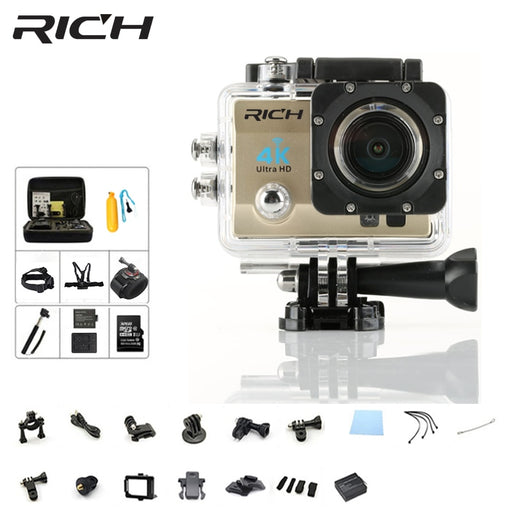 RICH 4K Action Cameras Ultra HD 1080P WiFi 2.0" pro 170D go Underwater Waterproof Helmet Video Recording Camera  Sports Cam dv