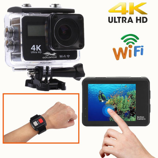 Ultra HD 4K Action Camera WiFi Remote Control Sports Video Camcorder DVR DV Go Waterproof Pro Camera 2 inch Touch Screen Cam