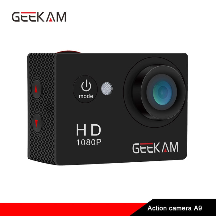 Original GEEKAM A9 action camera go Mini camaras deportivas bike video camera waterproof 1080P/15fps 720P HD outdoor sports pro