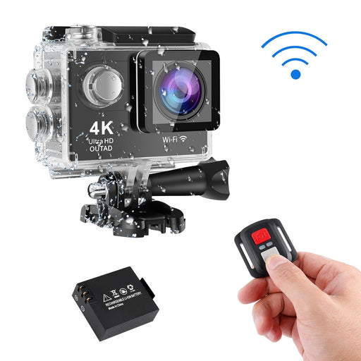 OUTAD 1080P M Waterproof Action Camera  4K Ultra HD Wifi Remote Control Sports Video Camcorder DVR DV go Waterproof pro Camera