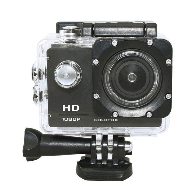 Original Goldfox Action Camera HD 1080P 2.0" LCD Screen Go Underwater 30M Waterproof pro Video Recording Cameras Mini Sport Cam