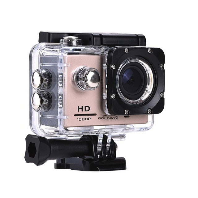 Original Goldfox Action Camera HD 1080P 2.0" LCD Screen Go Underwater 30M Waterproof pro Video Recording Cameras Mini Sport Cam