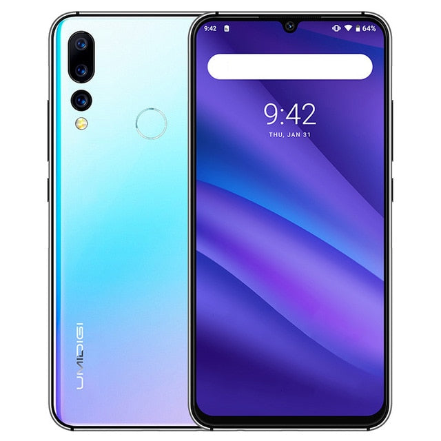 UMIDIGI A5 PRO 4G Smartphone 6.3 inch FHD+ Android 9.0 Cellphone 4GB RAM 32GB ROM 16.0MP+8.0MP+5.0MP Rear Camera Mobile Phone