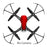 RC Drone With Camera HD 0.3MP/2MP RC Quadcopter WIFI FPV Remote Control Helicopter 800mAh Altitude Hold Mode Drone Red&Black