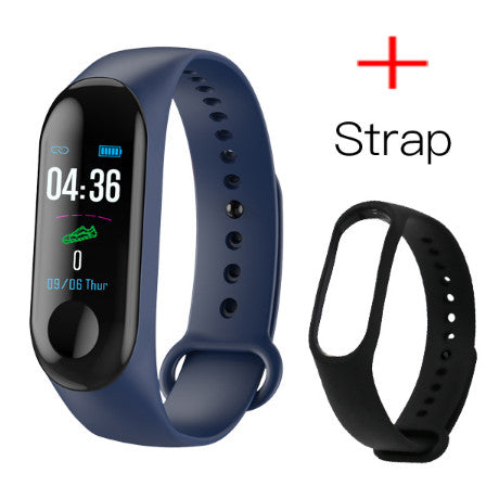 LYKRY Smart Bracelet Sport Watch 90mAh Fitness Tracker M3 Color Display Smart Watch Men Women Heart Rate Blood Pressure