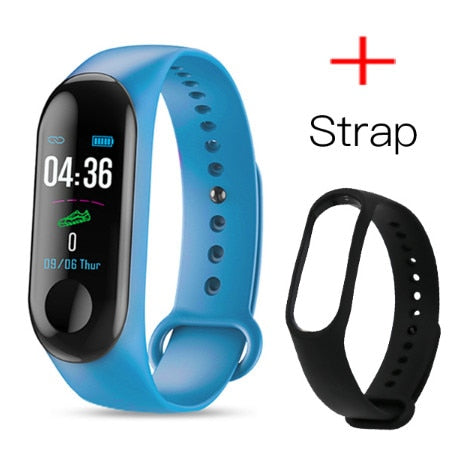 LYKRY Smart Bracelet Sport Watch 90mAh Fitness Tracker M3 Color Display Smart Watch Men Women Heart Rate Blood Pressure