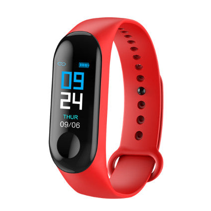 LYKRY Smart Bracelet Sport Watch 90mAh Fitness Tracker M3 Color Display Smart Watch Men Women Heart Rate Blood Pressure