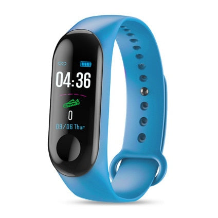 LYKRY Smart Bracelet Sport Watch 90mAh Fitness Tracker M3 Color Display Smart Watch Men Women Heart Rate Blood Pressure