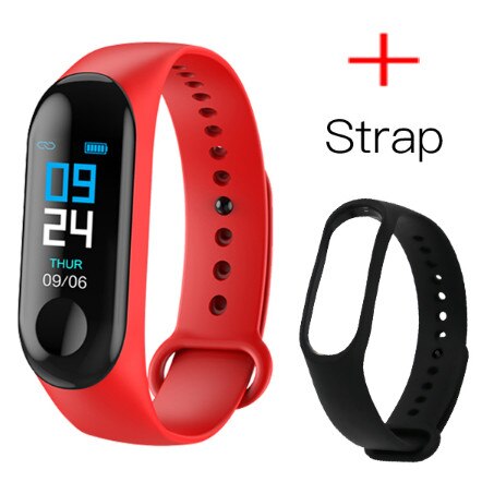 LYKRY Smart Bracelet Sport Watch 90mAh Fitness Tracker M3 Color Display Smart Watch Men Women Heart Rate Blood Pressure