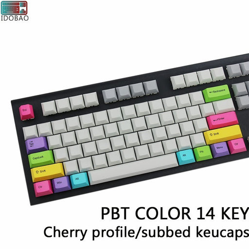 IDOBAO Teclado Mecanico Cherry Mx Red Highly Color Pbt Keycap 14 Key Dye Sub Top Printing Mechanical Keybord Gaming Rgb Keyboard