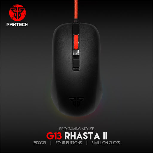 Fantech G13 DPI 800-2400 Professional Wired  Gaming Mouse USB For PC Laptop Pro PC Computer Office