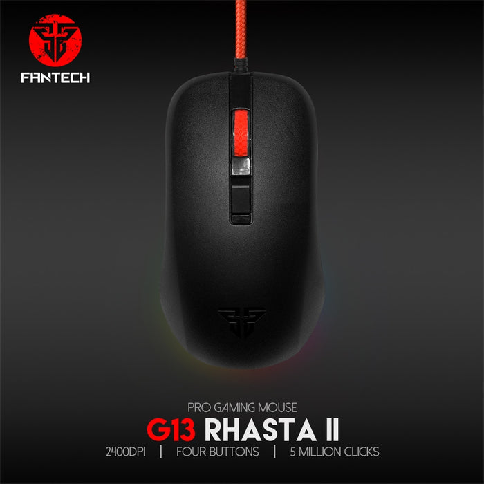 Fantech G13 DPI 800-2400 Professional Wired  Gaming Mouse USB For PC Laptop Pro PC Computer Office