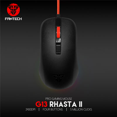 Fantech G13 DPI 800-2400 Professional Wired  Gaming Mouse USB For PC Laptop Pro PC Computer Office