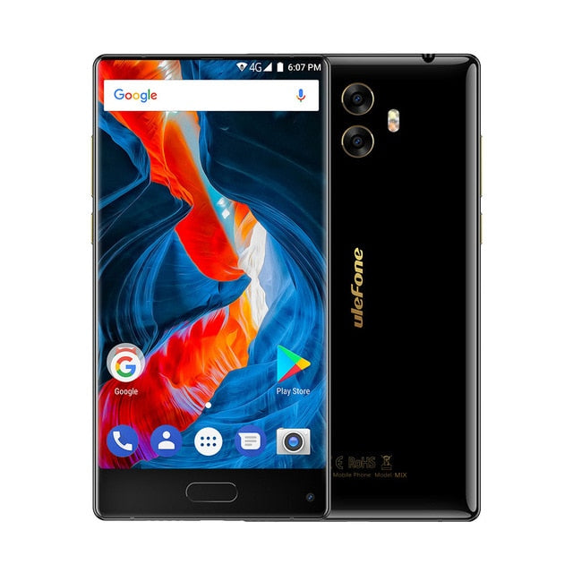 Ulefone MIX 4G Mobile Phone 5.5 inch HD MTK6750T Octa Core Android 7.0 4GB+64GB Fingerprint 13MP Dual Camera cellphone