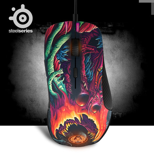 100% Original Steelseries Rival 300 CSGO 310 Fade Edition Optical Gradient Gaming Mouse 6500CPI For LOL DOTA2 with retail box
