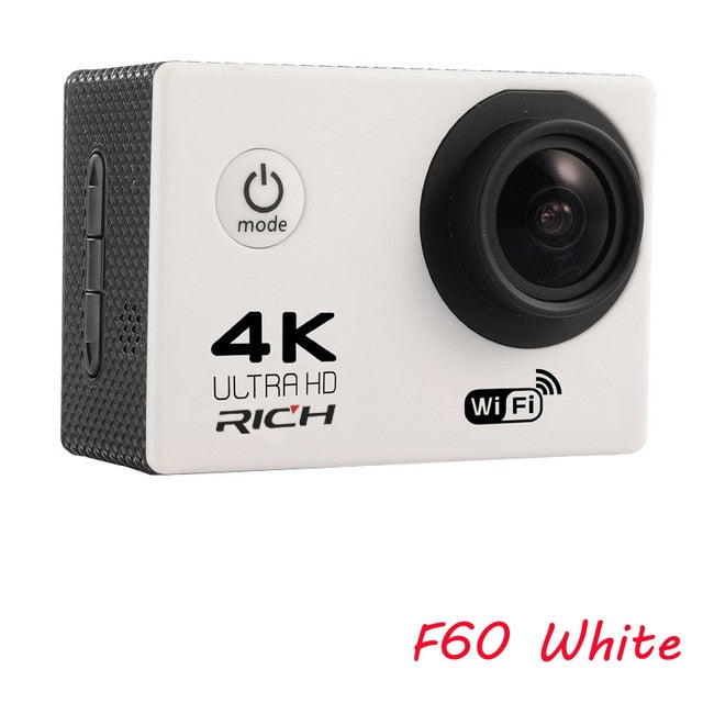 RICH Action camera F60 / F60R Ultra HD 4K / 30fps WiFi 2.0" 170D go Helmet Cam pro underwater waterproof Sport camera